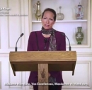Princess Zahra Aga Khan speaking at the 8th Annual Pluralism Lecture held virtually